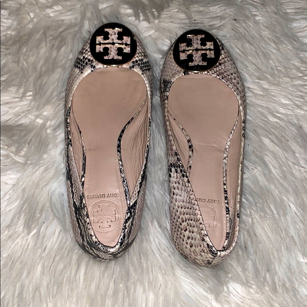 Tory Burch flats snake skin